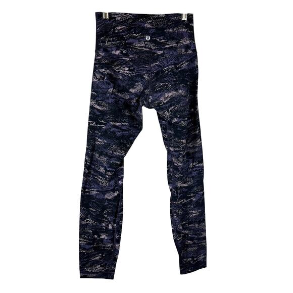 Lululemon Align Pant II 25" Rip Wave Purple Thunder Black Women's Size 4 EUC - Picture 2 of 8